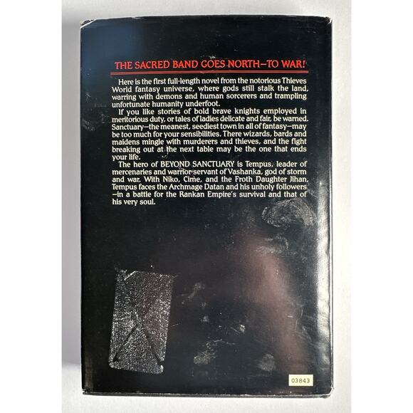 Thieves World Beyond Sanctuary By Janet Morris HC 1985 Book Club Edition, Baen - Picture 2 of 10